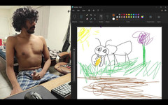 NANDgasm: Condivido lo schermo del mio computer mentre tento di disegnare...