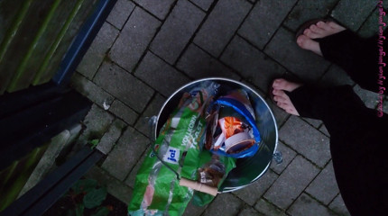 Carmen_Nylonjunge: Barefoot to the garbage dump