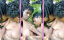 African Beauties: Чорношкірі тінки-лесбіянки ризиковано розважаються на свіжому повітрі