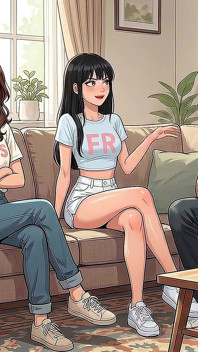 Kız Arkadaşımın Kız Kardeşiyle (19) Hentai Anime Izlerken Onunla Yattım