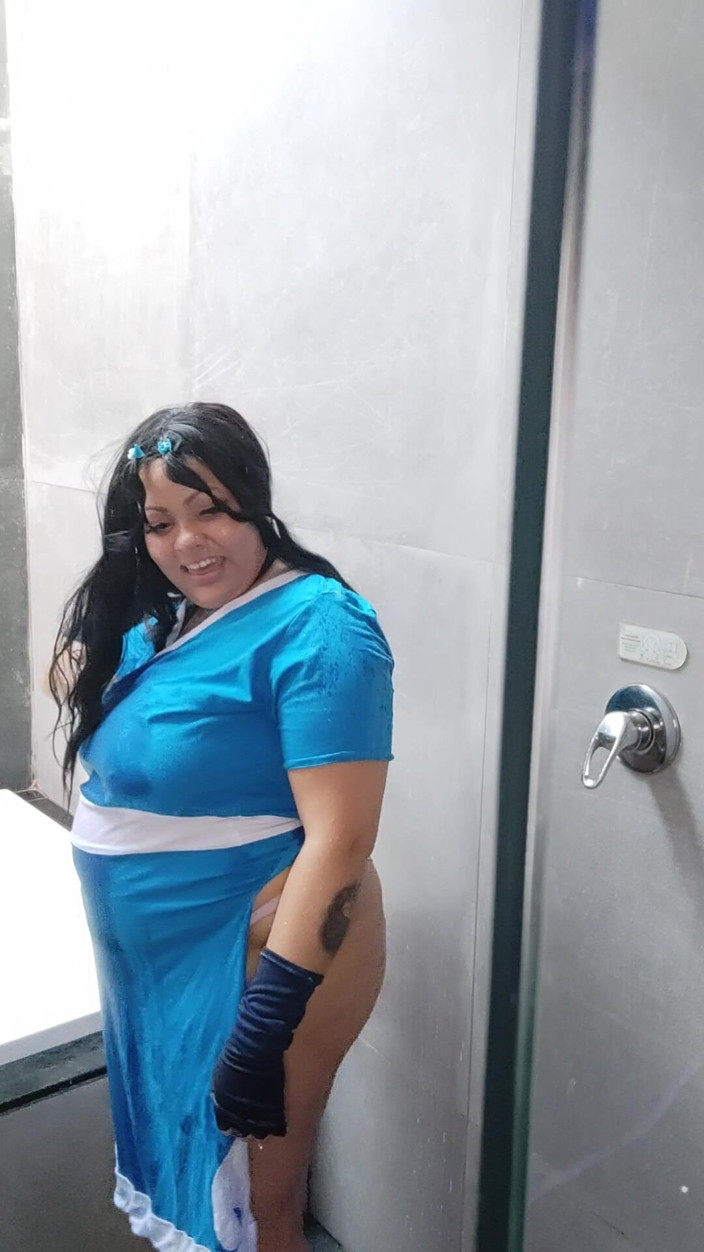 Cutiepiie Chubby: BBW Katara Cosplay Fotoshoot Gör av