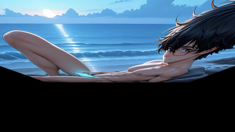 LustMen: 해변 바위의 귀여운 수줍은 책 애호가가 당신을 야생으로 몰고 올 것입니다.