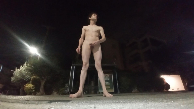 Dan Eagle: Walking Naked on the Street and Cum
