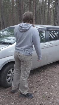 Couple Fucks on the Roadside in the Car