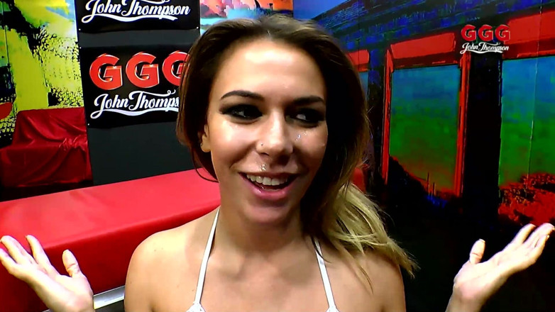 GGG John Thompson Studio: Ggg - si jalang blonde dikongkek keras dan diliputi air mani