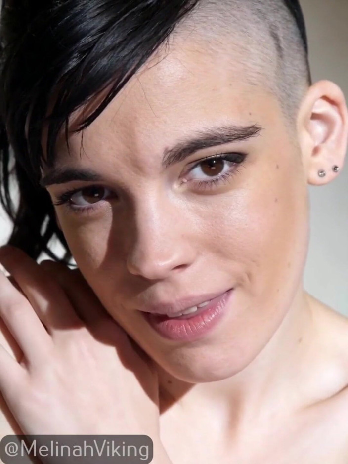 Melinah Viking: Topless Couch Flirt