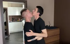Two Twinks, Two Big Cocks
