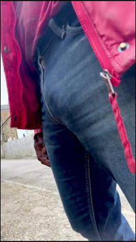 Out Walking Commando and the Monster Inside My Jeans Is Bulging Out