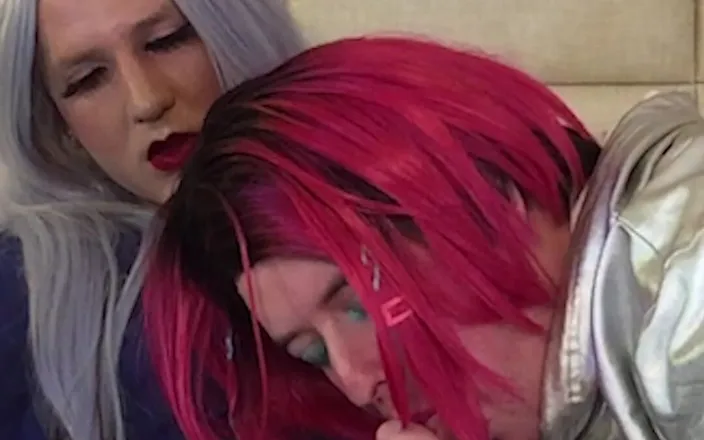 Sissy Bailey Wilde: Gorgeous Femboy Goddess Gets Blowjob From Trans Kelsey Masters - Compilation 1