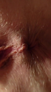 Spreading and Anal Fingering Masturbation Closeup