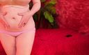 Arya Grander: Visar min heta mage - navelfetischvideo