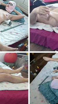 풋잡을 해주는 마누라 내 마누라의 몸에 사정해