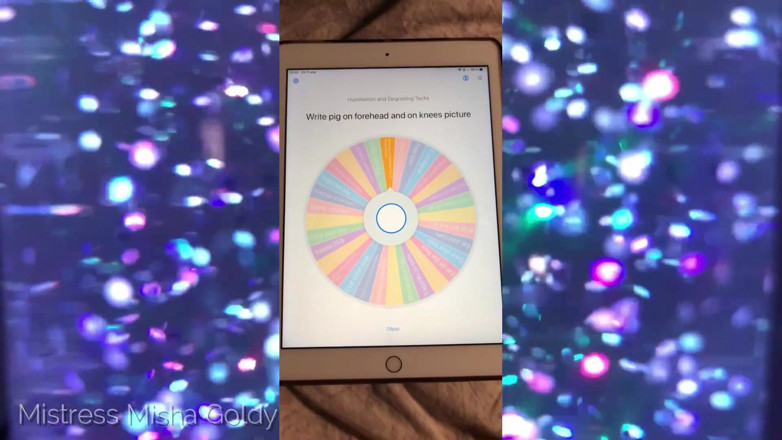 Goddess Misha Goldy: Registrazione della sessione app! Gira la ruota - ottieni compiti di...