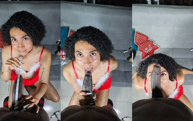 Veronica Sanders: Veronica sanders nyepong kontol dan telan sperma pria kulit hitam...