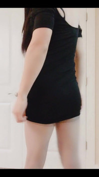 2018, Cum Shot in Grey Pantyhose