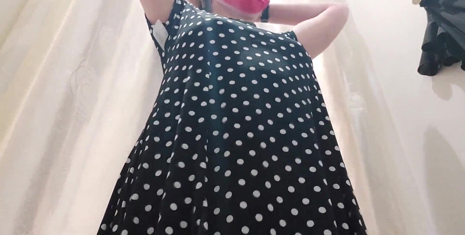 In the Shop with Your Italian Stepmother She Spies on Her as She Tries on These Sexy Clothes and Puts Her Tits in Your Face (Nicoletta Fetish)