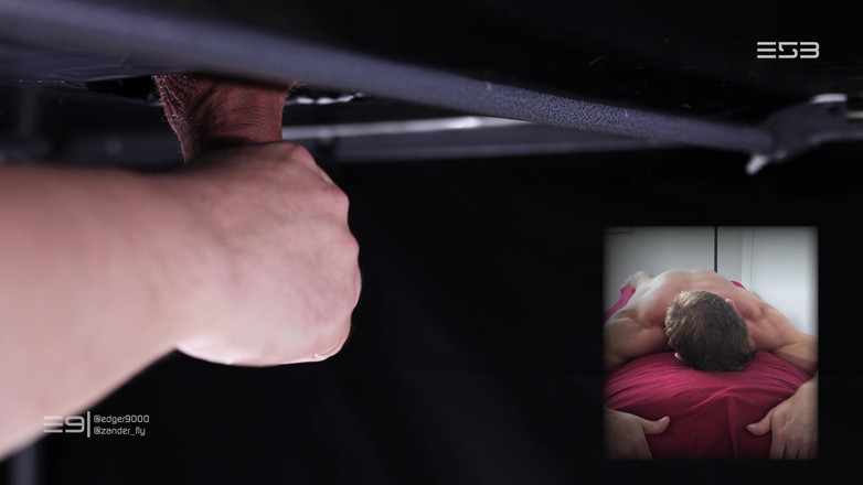 Edger9000: 그가 내 착유 테이블의 구멍을 통해 밀어 동안 잔더 비행과 그의 거대한 절단되지 않은 캐논이 욱신 거리는 시계