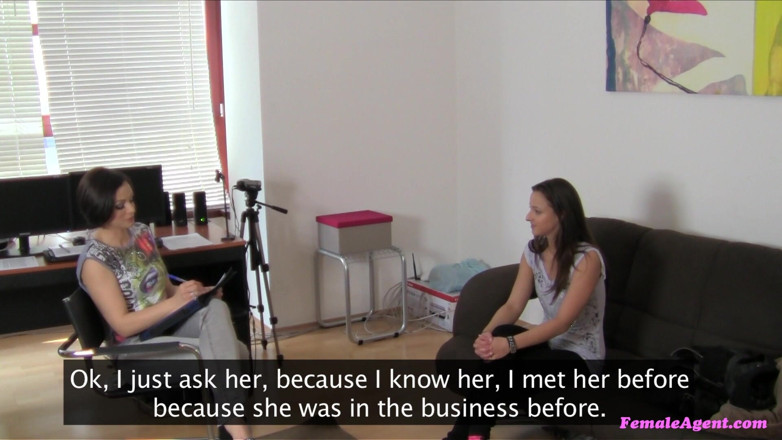 Female Agent: Female Agent - Pretty &amp; Naughty Brunette Amirih Naked for Photos Before...