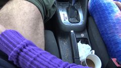 Perverted Stepmother Touching Her Stepsons Cock in the Car