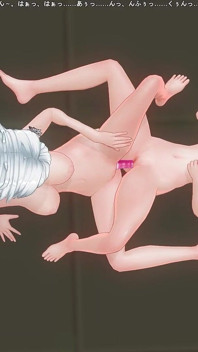 Dua murid lesbian lagi asik muasin memeknya pakai satu dildo