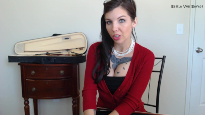 Stella Von Savage: Violin Vixen Teacher JOI W/ Countdown