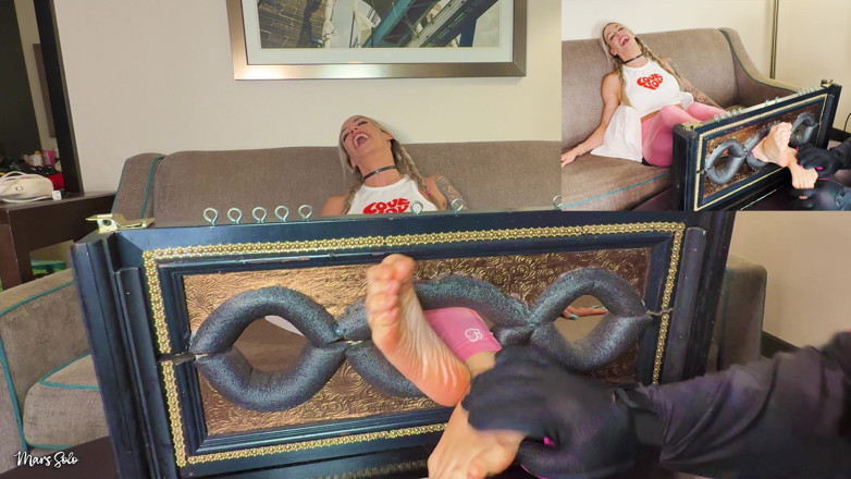 Mars Solo: Dirty Feet Tickling Punishment in the Stocks Mars Solo and...