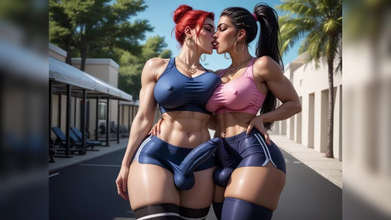 BBC Shemale: Ai tetona travesti follada por el culo