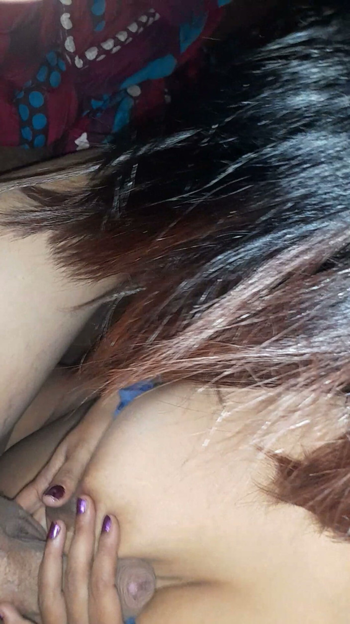 IndyFire: Busty Indian MILF Footjob and Blowjob