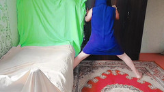 Kitty_Cross: Sexy Hot Sukně bílé nohy Hospodyňka Ladyboy Domácí model crossdresser