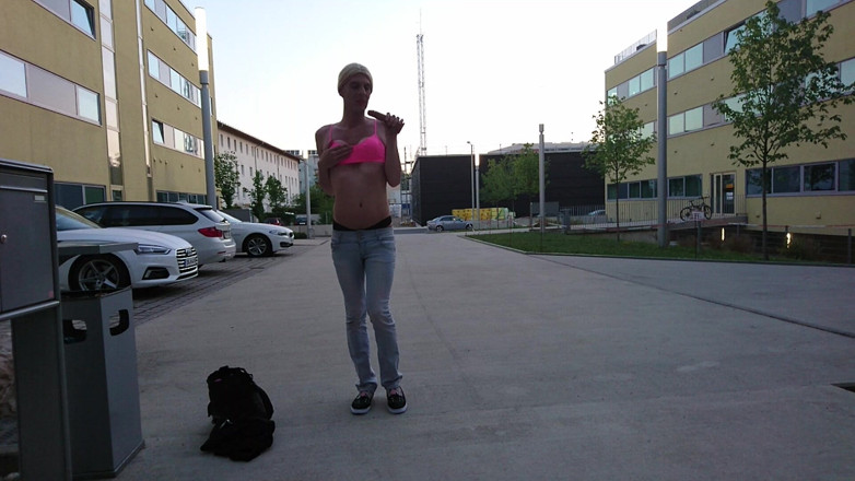 sweetfeet29: Sexy Trans in Public Morning