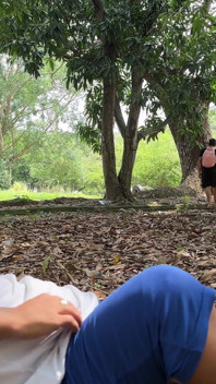 Gemiti nel bosco: ho visto una coppia che si dava duro all'aperto e mi sono masturbato mentre registravo