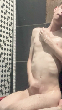 Kedoimath - a Skinny Twink in the Shower Rubbing the Soap in His Wet Body