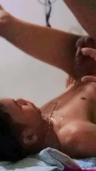 Jerking off, Upside-down Position and Eating My Cum