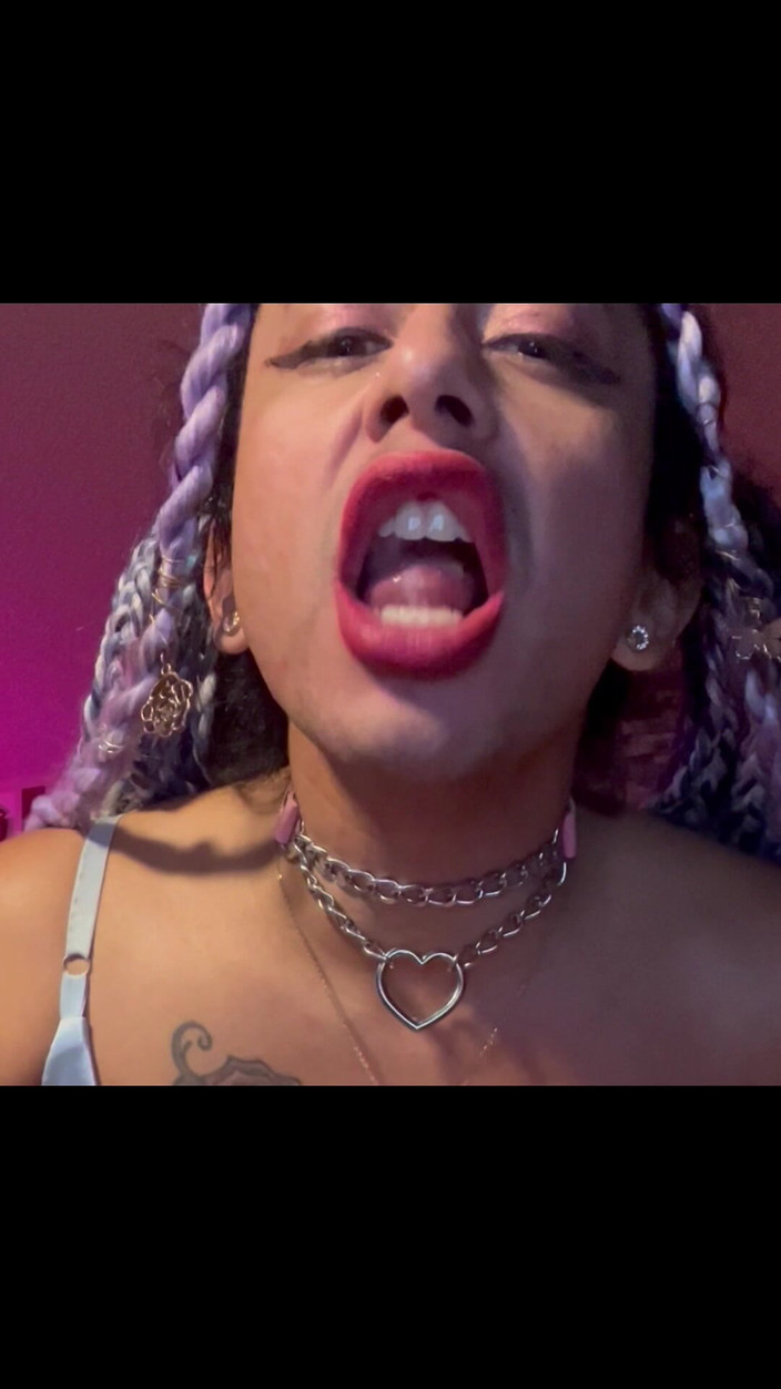 TSJade95: Sexy in blau, abspritzen und sperma essen