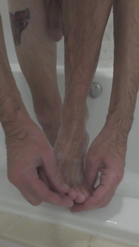 Washing My Feet for My Foot Worshippers
