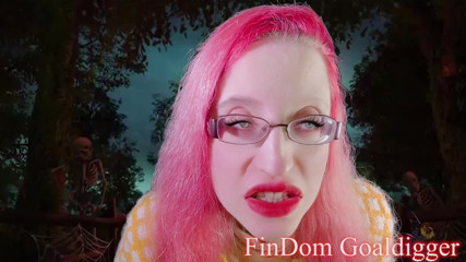 FinDom Goaldigger: Halloweenowa transformacja penisa orzechów