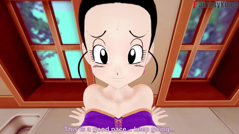 Fantasy king: Chichi se blochează în chiuvetă și Gohan o fute - Dragonball Zex Series