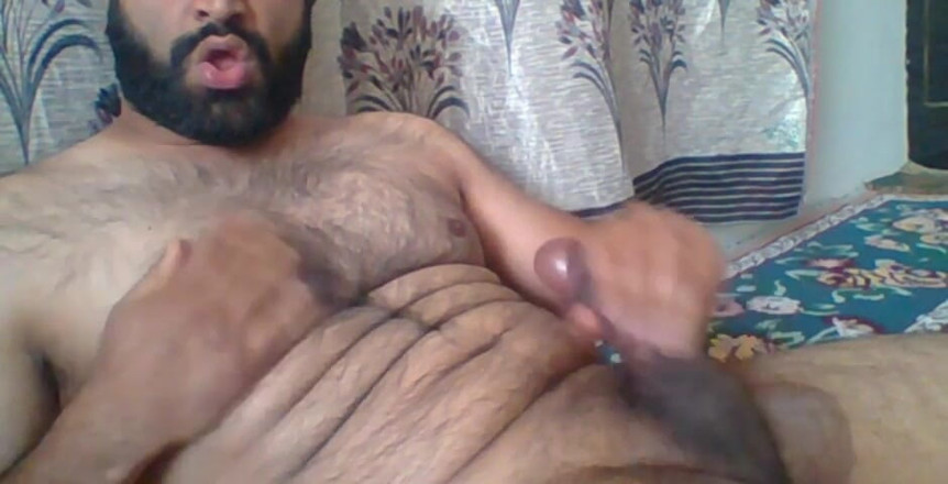 BibearXXX: Pancutan mani panas di perut berbulu saya semasa merintih