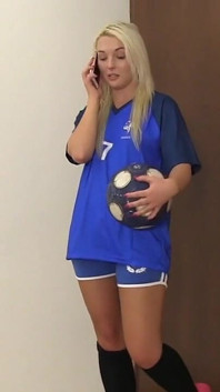 Heißes französisches fußball-schätzchen