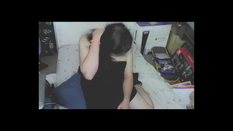 Ruby Stars: Cute cd girl, beautiful eyes and face. Kissing, licking and...