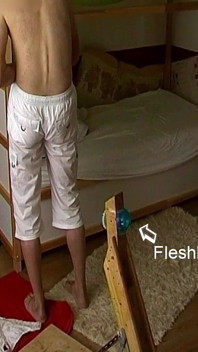 Blue Fleshlight Pussy Stand Sex Masturbare