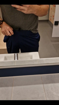 At the Gym Without Underwear Is Fun!