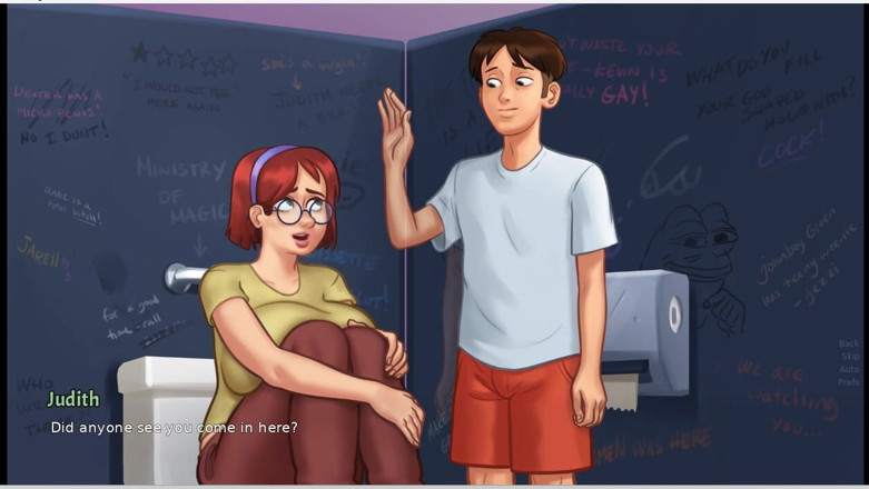 XXX Games Bunk: Summertime Saga - เกมเพลย์ - สวมบทบาท - ต้องห้าม - Judith นมยานใหญ่และชักว่าว