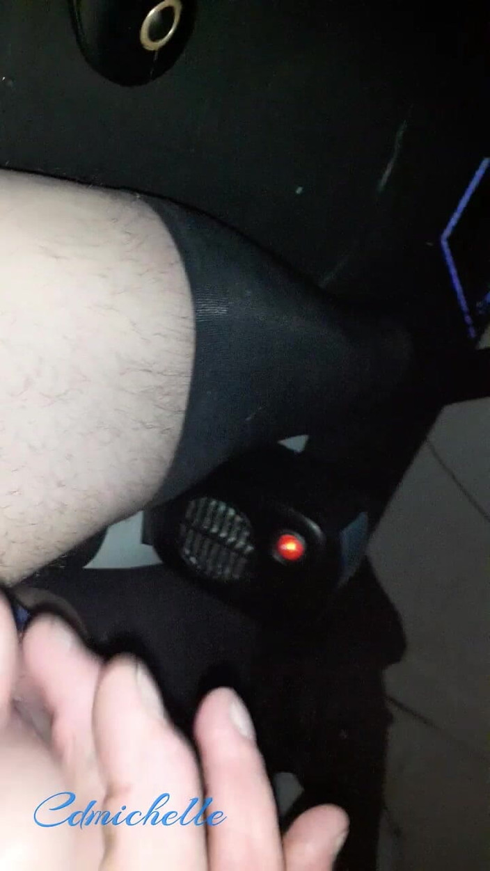 Crossdressers Cd Michelle wearing sexy lingerie: Transvestit Cdmichell Kommt Große Ladung Im Blauen Einteiler-body