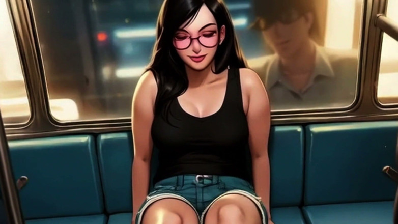 Spicy Toons: Lin dientot di dalam kereta