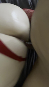 Horny Mature Neighbor Sexy Red Lingerie