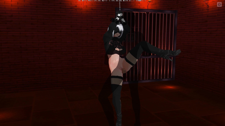 H3DC: 3D HENTAI Tied up 2B gets cum in pussy and orgasm