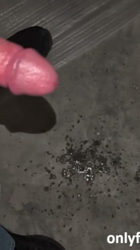Jacking off in My Work Garage