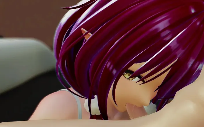 Smixix: Yukihana Lamy Blowjob Creampie Hentai Vtuber Hololive Mmd 3D Crimson Hair...