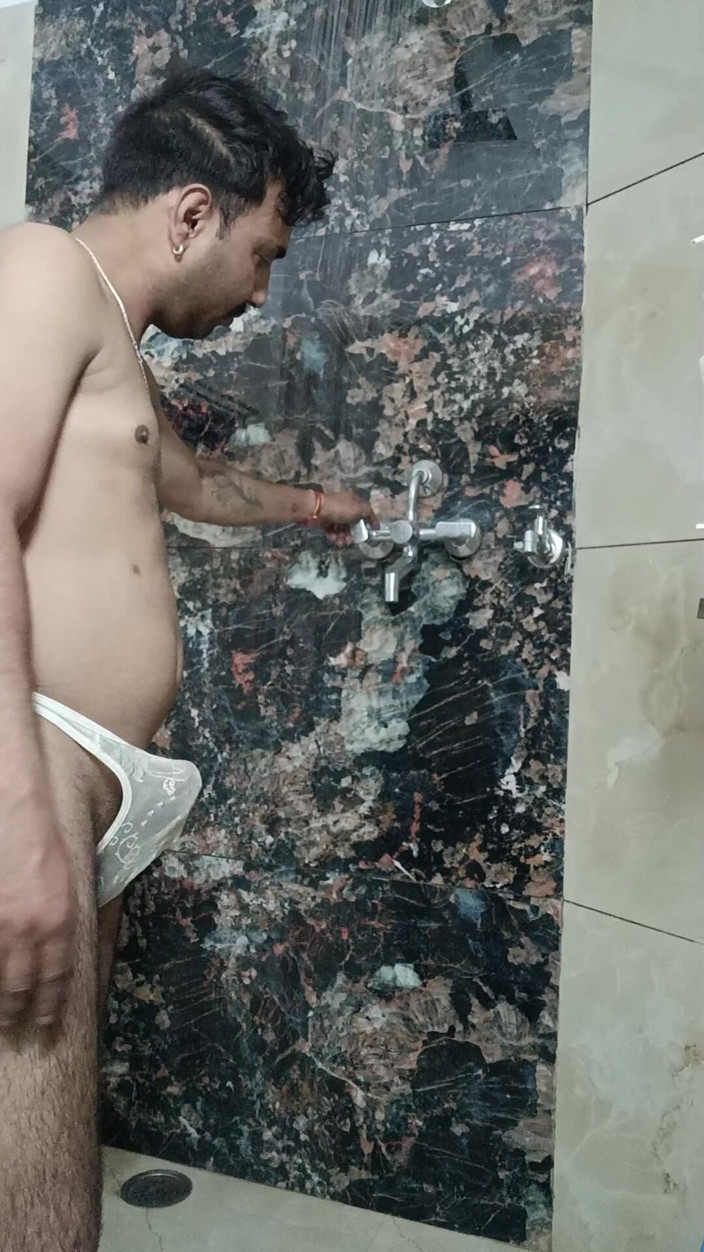 Rajasthani-old-lover: Indischer desi-mann sex und show, duschshow und masturbation